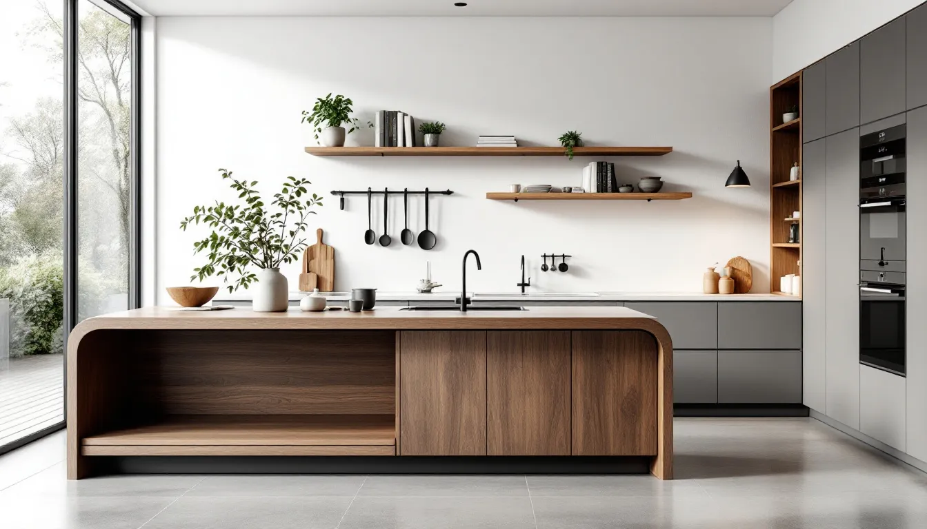 A well-designed kitchen layout maximizing space and functionality.