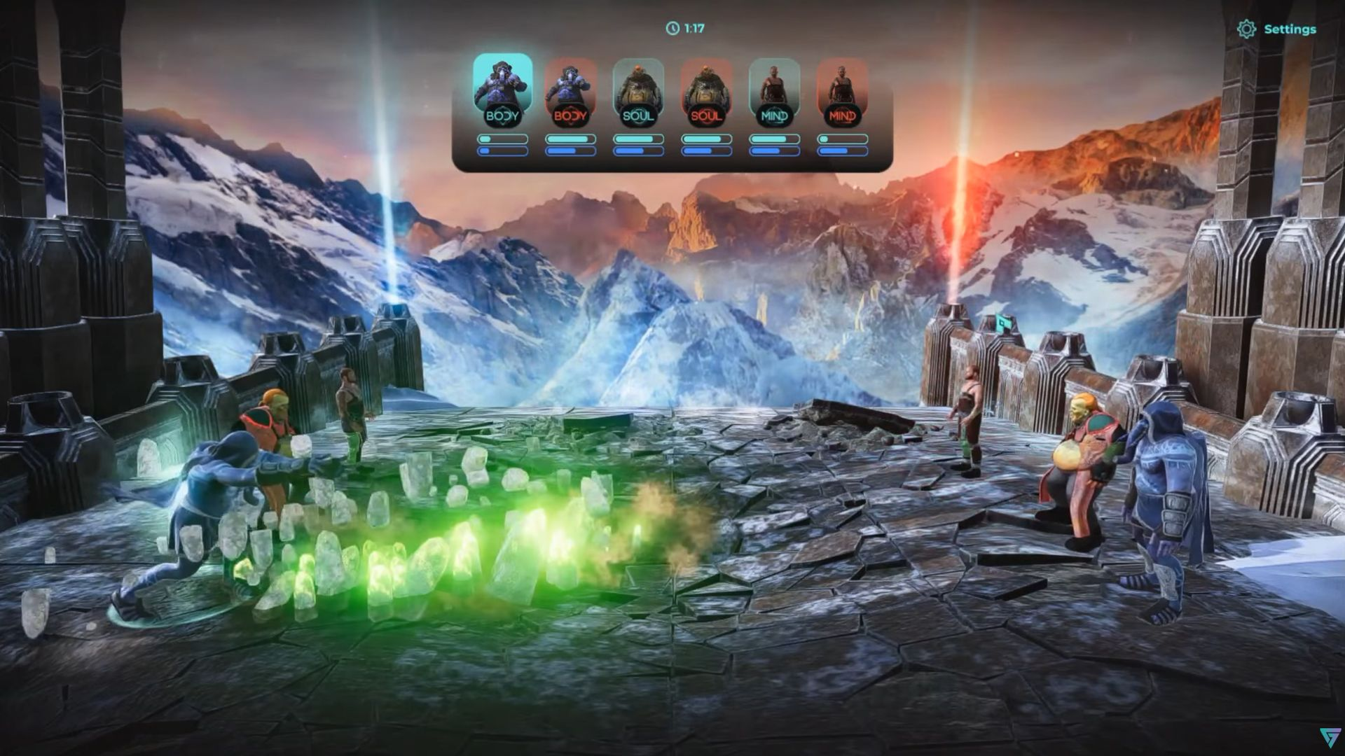 Gameplay in Wizardia.