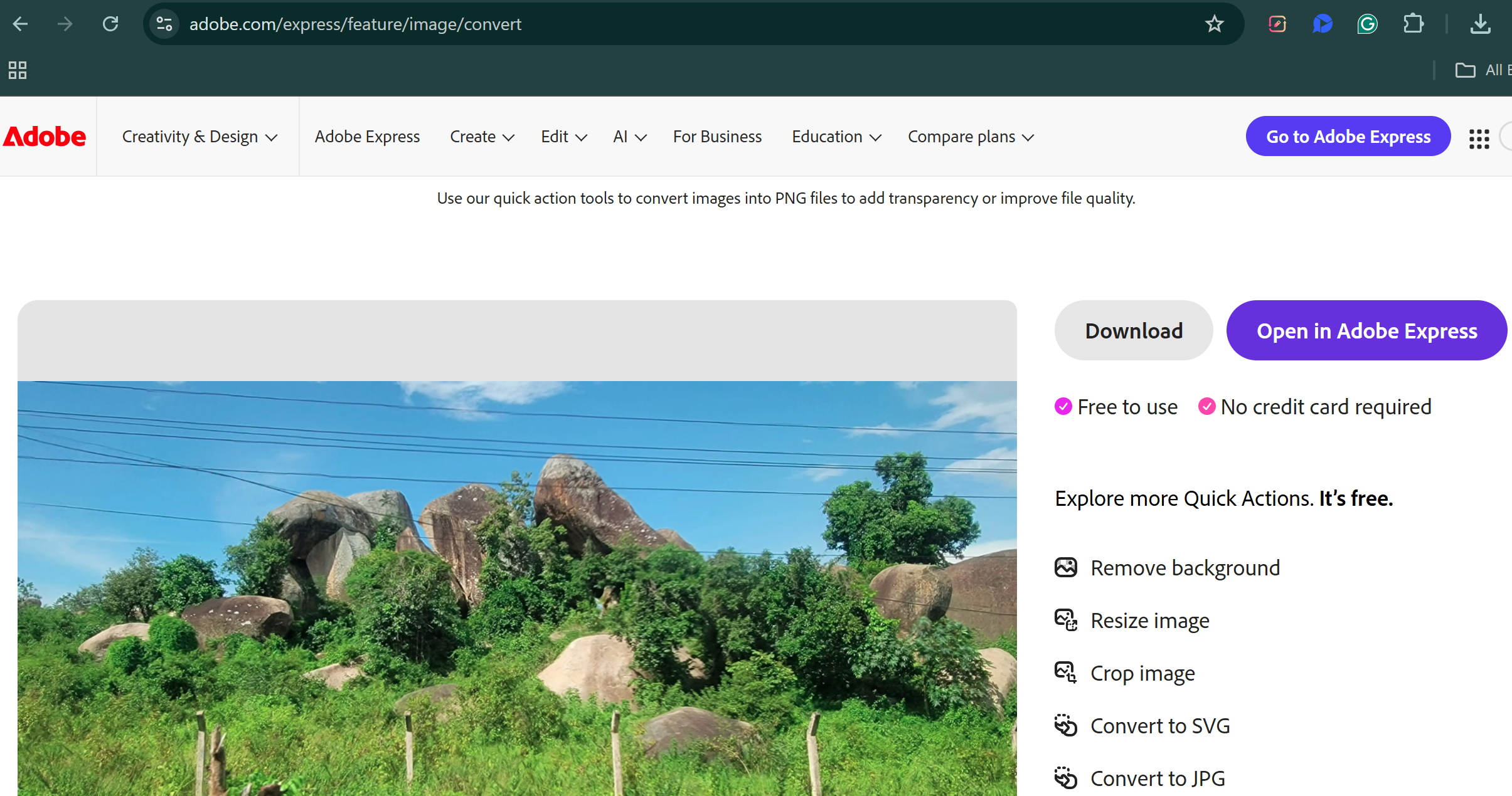 Using Adobe Express