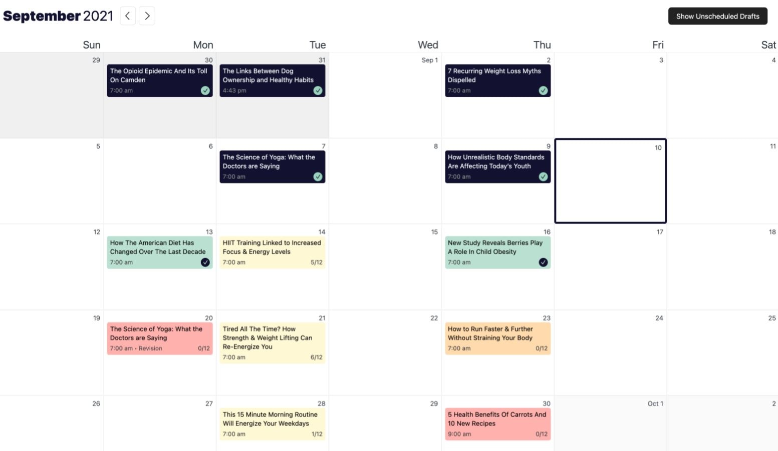 StriveCalendar calendar view