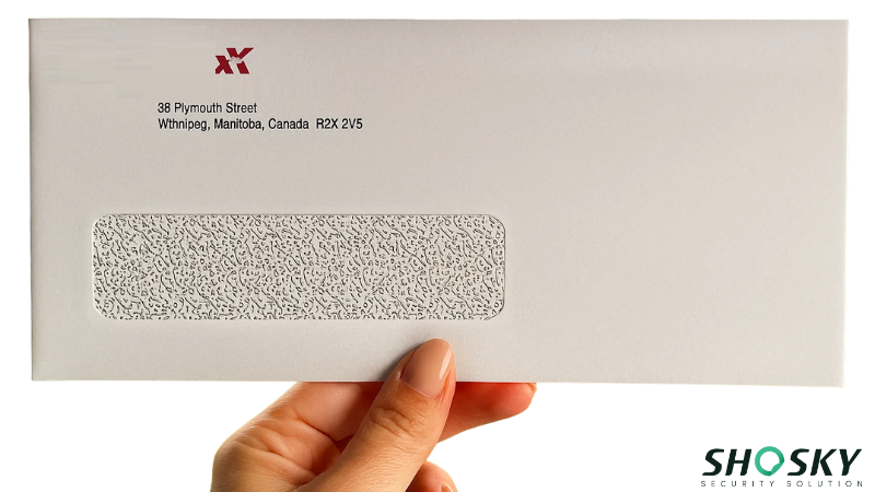 RFID-ready envelope with address and security print window