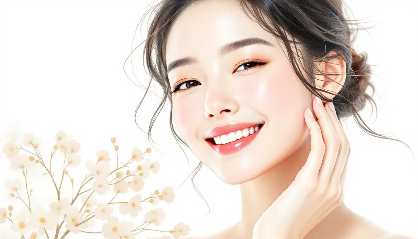 Una mujer sonriente con piel radiante, simbolizando la belleza y el cuidado de la piel.