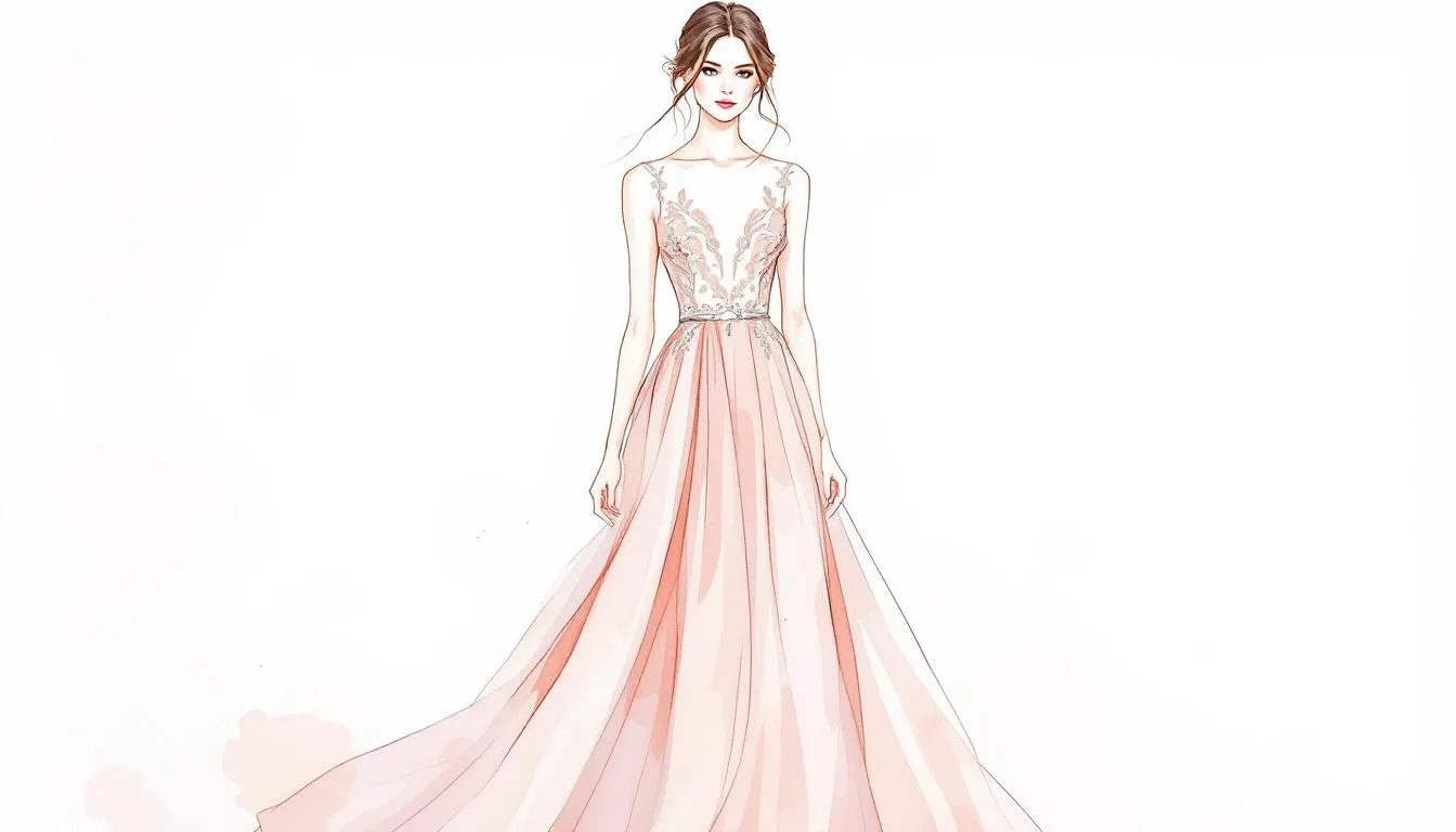 A model wearing a flattering silhouette dress suitable for a wedding guest outfit, highlighting the elegance and style.