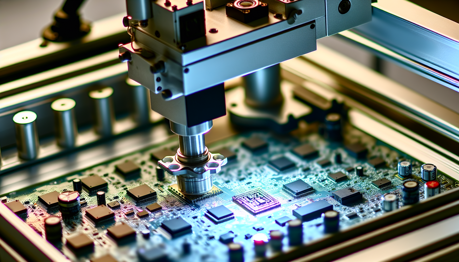 Automated optical inspection (AOI) machine for PCB inspection