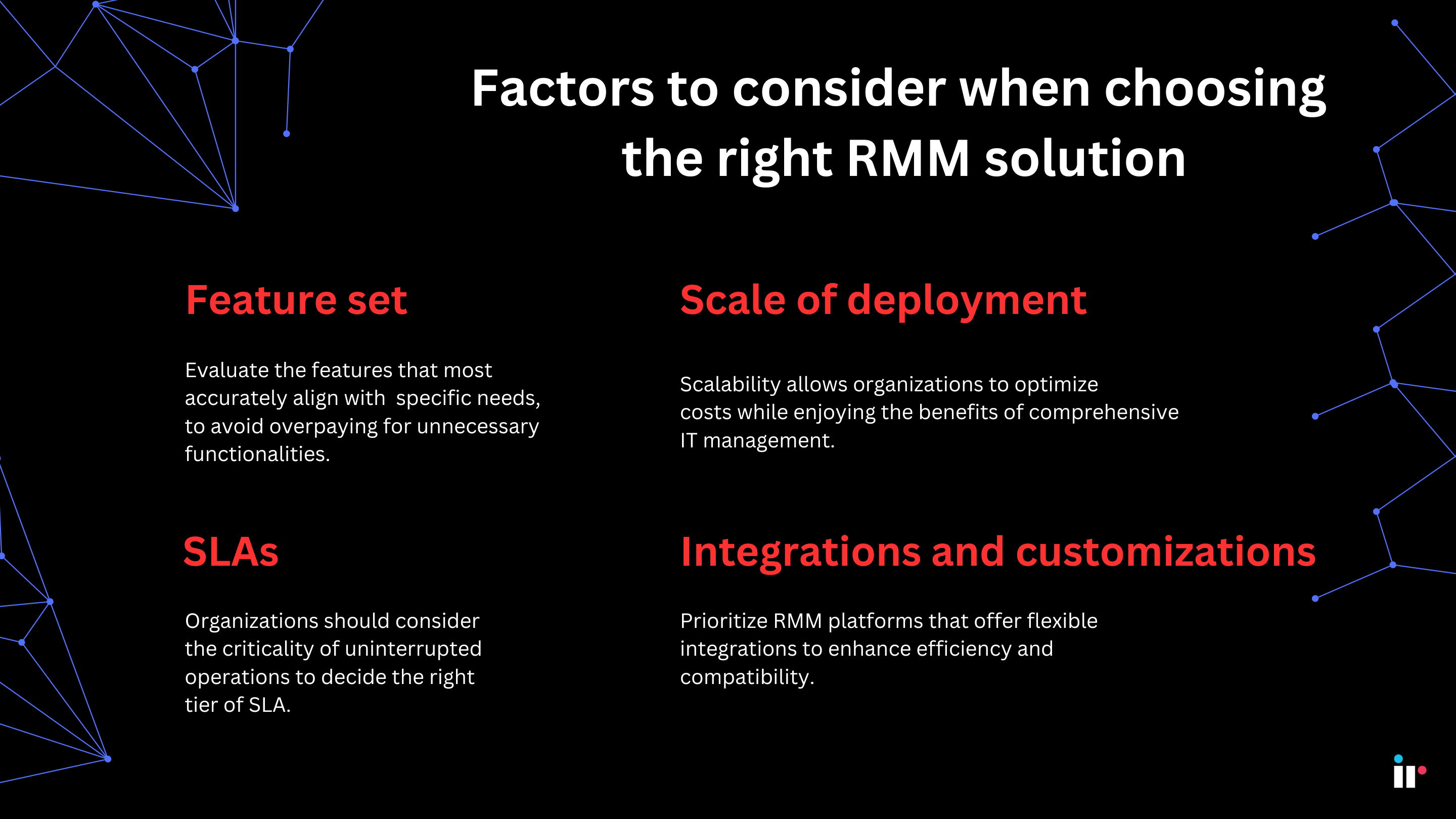 Choosing the right RMM solution