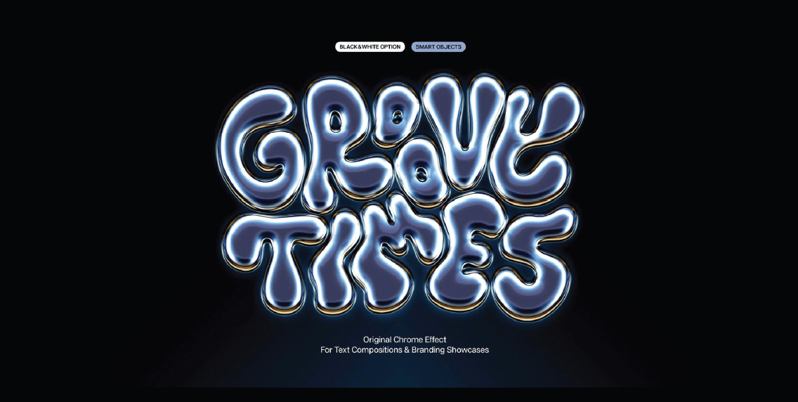 Y2K & Chrome Text Effects