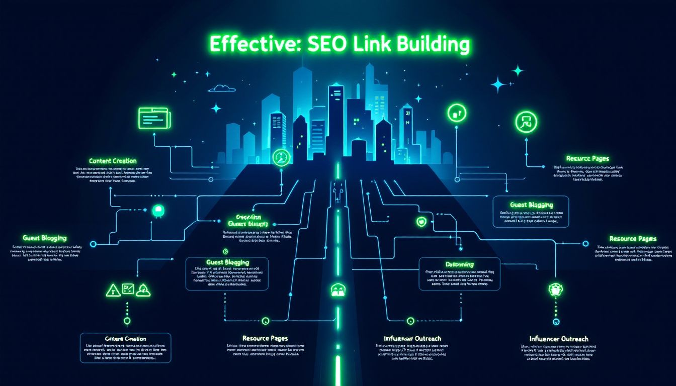 An infographic about advanced link building techniques.