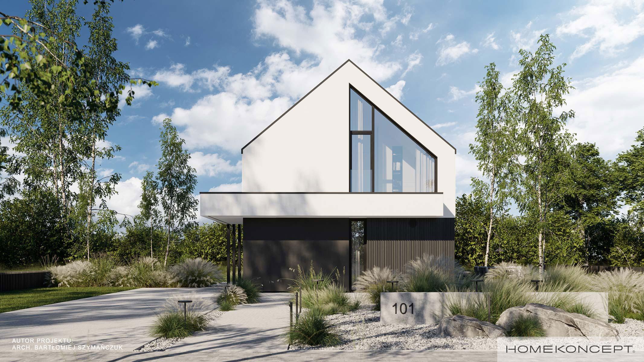 Projekt domu o powierzchni zabudowy do 70m² - HOMEKONCEPT 101