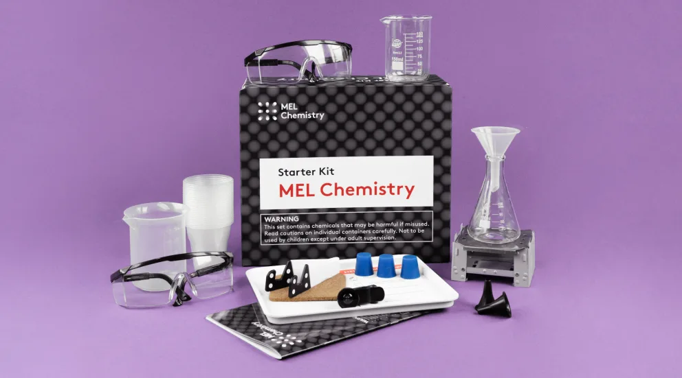 A selection of science kits for different ages