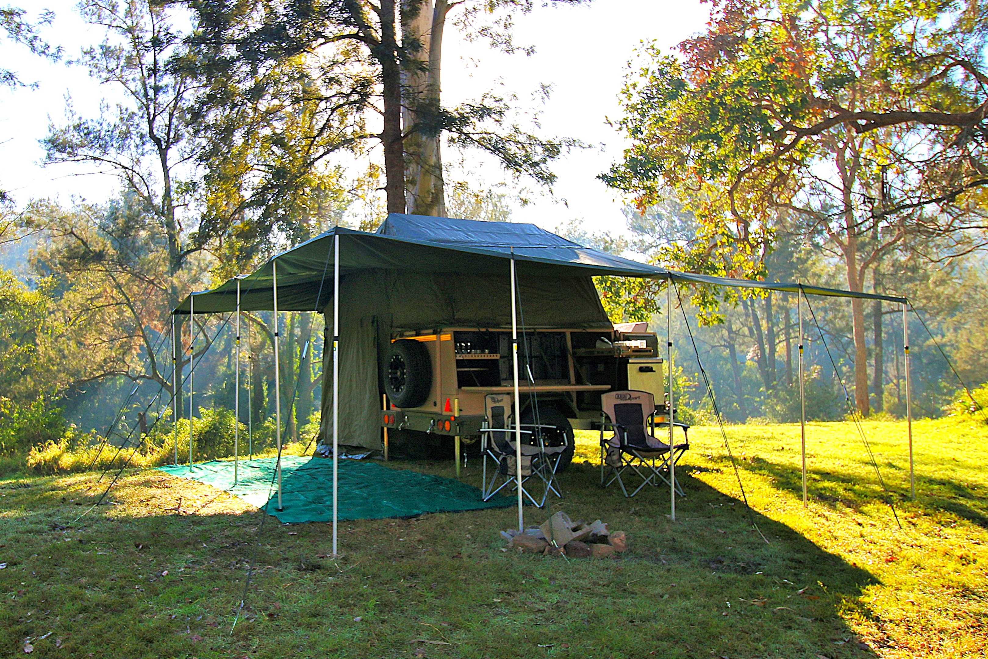 The UEV345 is a strong, and very serious offroad camper trailer at a great price.