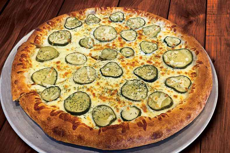 Dill pickle pizza