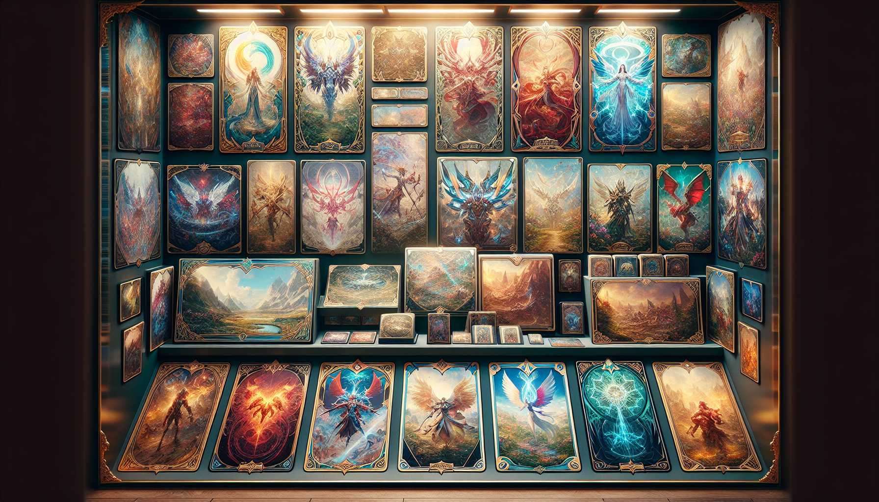 Artwork on playmats influencing their value.