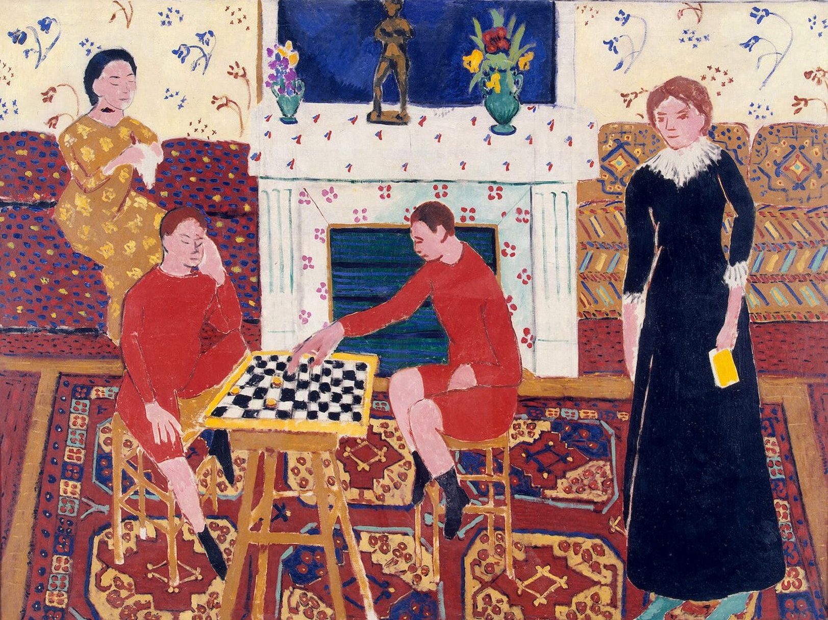 Portrait de la famille du peintre, 1911, Oil on canvas, 143 x 194 cm, by Henri Matisse, housed in St. Petersburg at the Hermitage Museum	