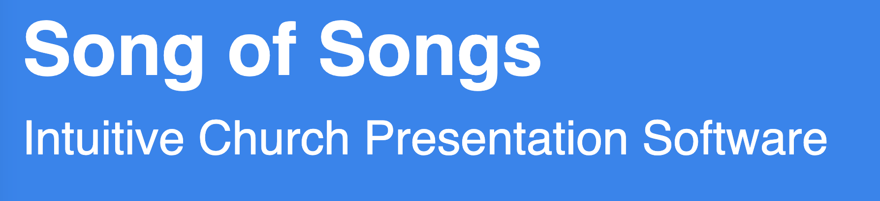 church song presentation software free