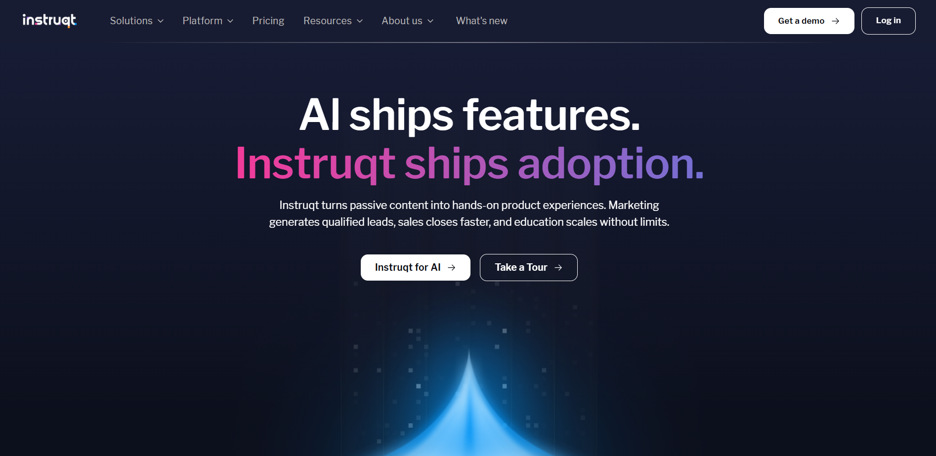 AI-powered hands-on learning platform transforming software education with interactive product experiences, virtual labs, and scalable training for faster user adoption.