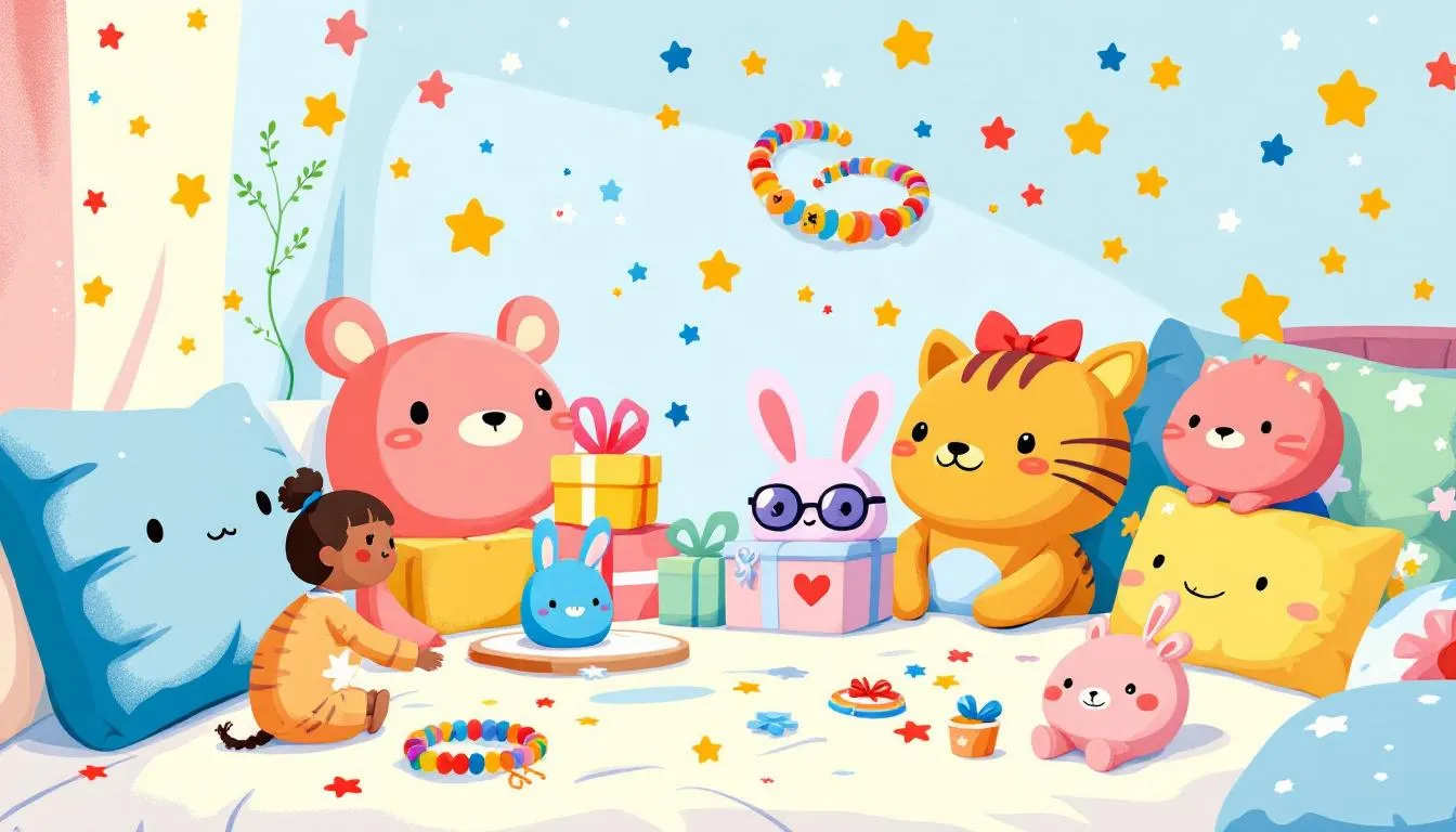 Trendy and fun gifts for pre-teens, including friendship bracelets and room décor items.