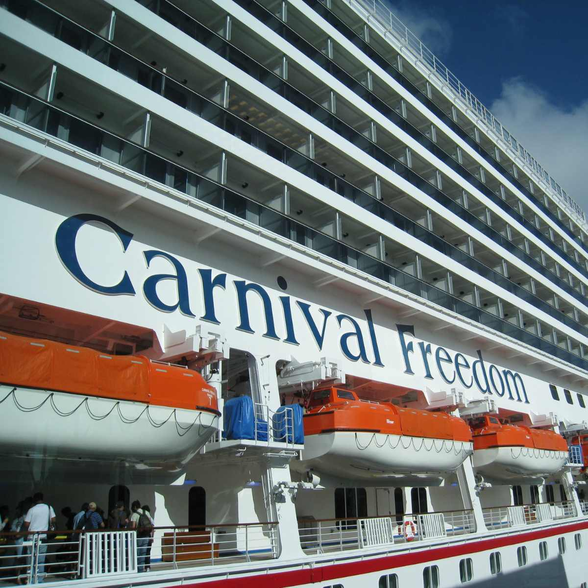Carnival Freedom Cruise Ship Lifeboats
