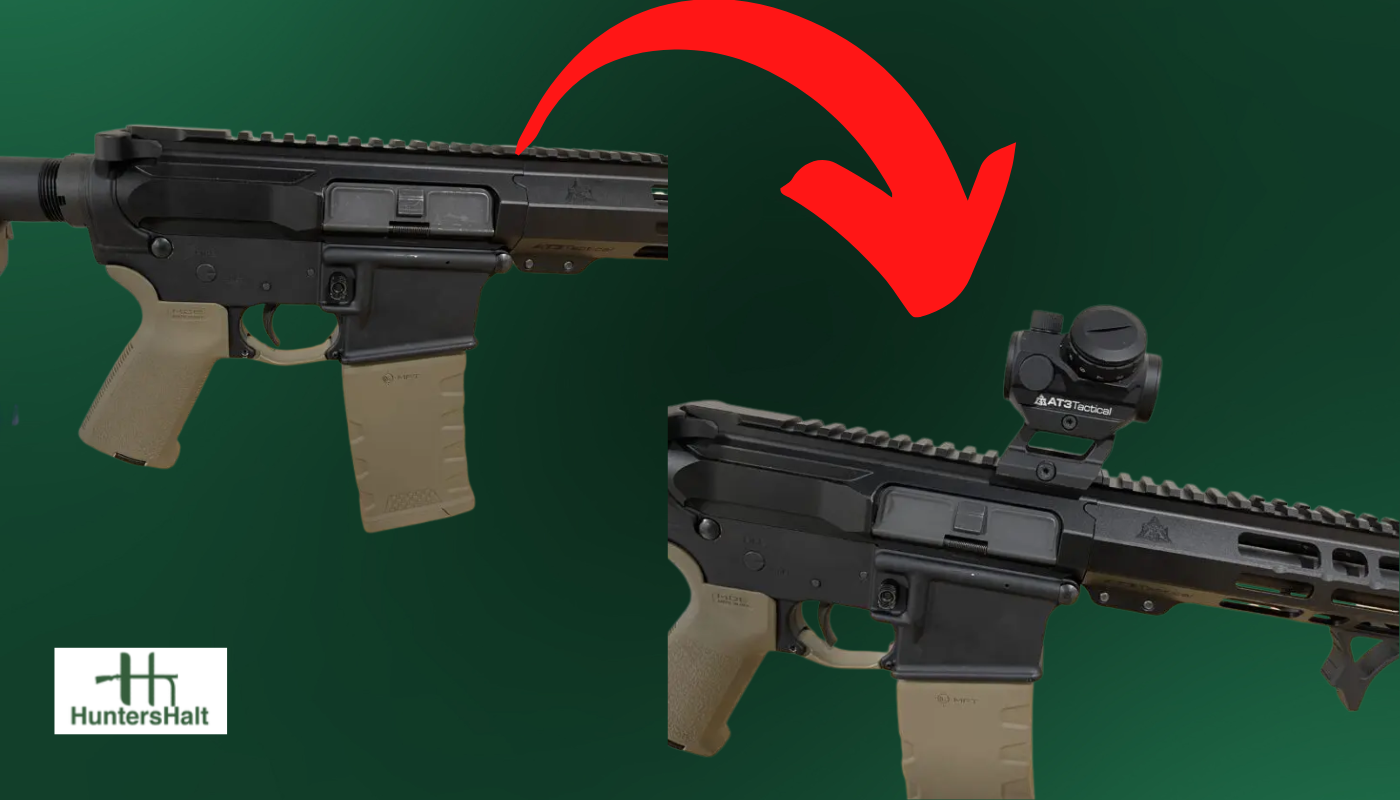picture of where to mount red dot on ar 15