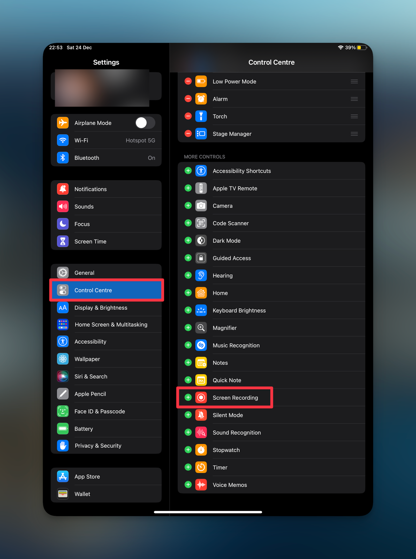 Remote.tools shows how to add screen recording to control center on iPad