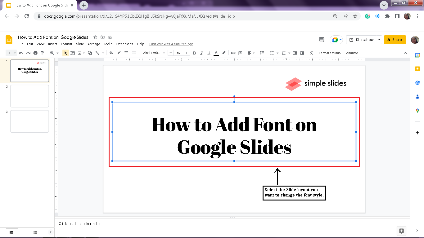 How To Use Custom Font In Google Slides