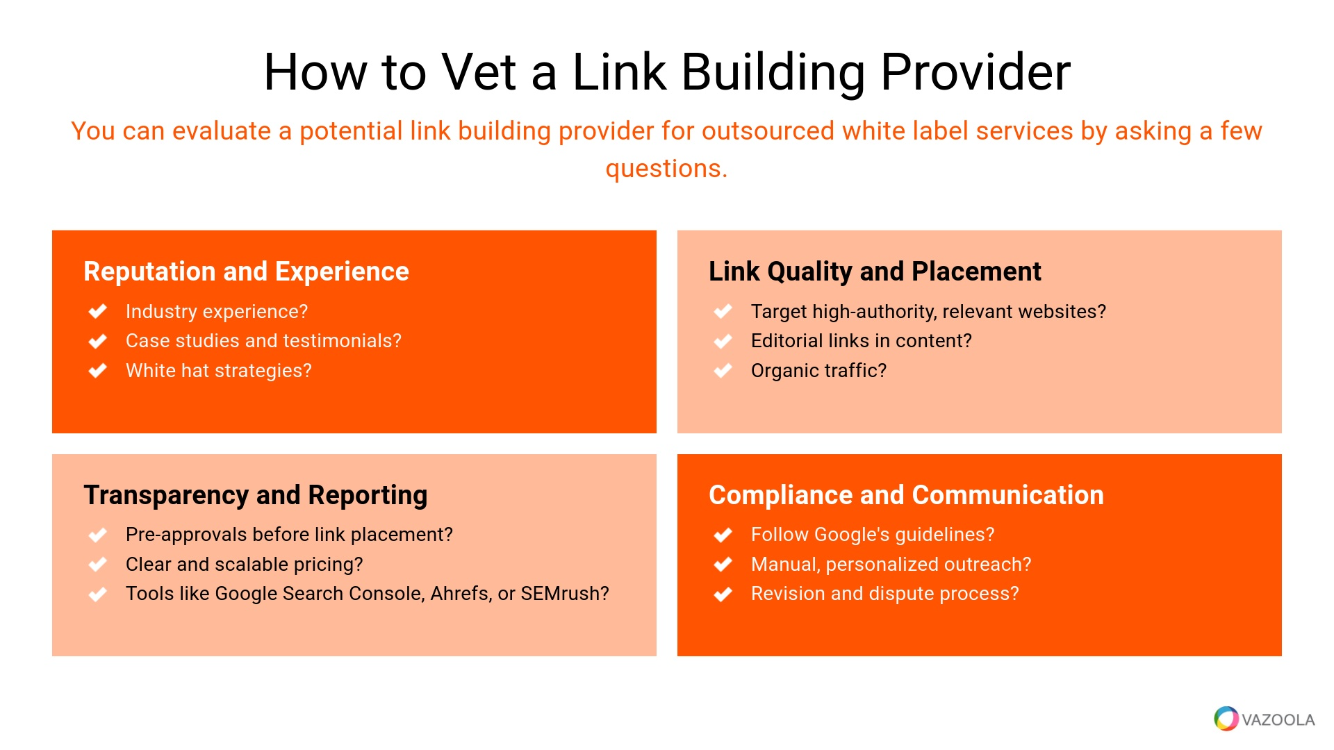 How to Vet a Link Building Provider