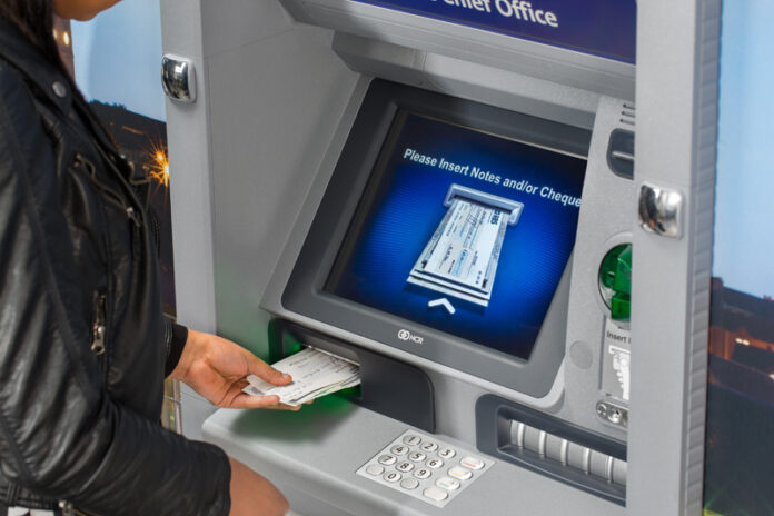cash and check deposit kiosk
