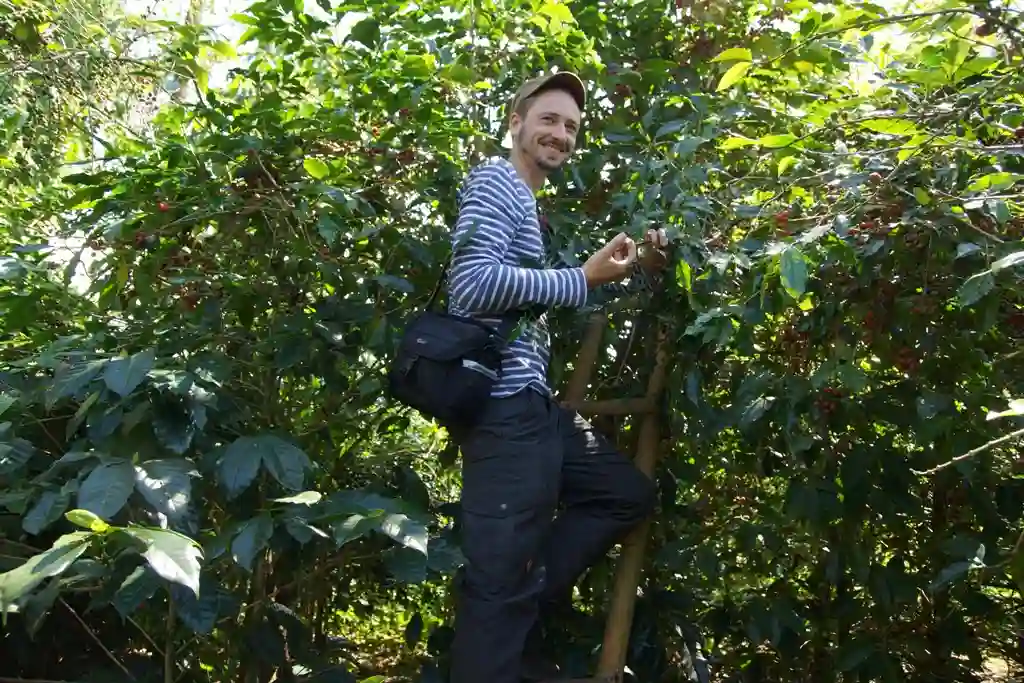 Heiko Rehorik zu Besuch bei der Kaffeeernte in Panama