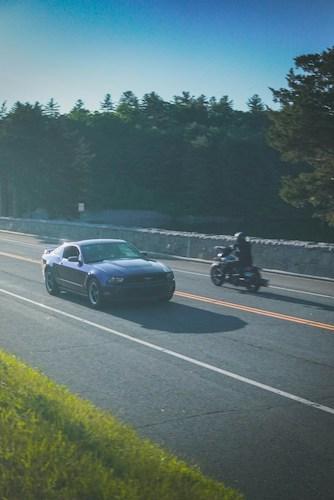 Road passing historic estates in the Hudson River Valley