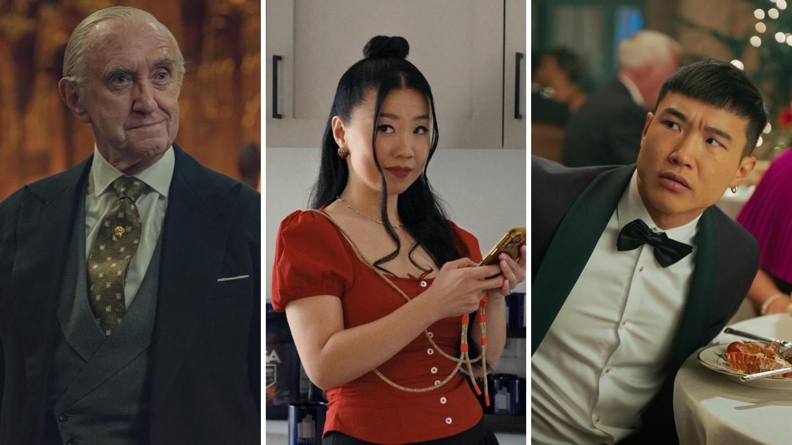 Jonathan Pryce, Sherry Cola, and Joel Kim Booster as new cast members of Blue Eye Samurai Season 2