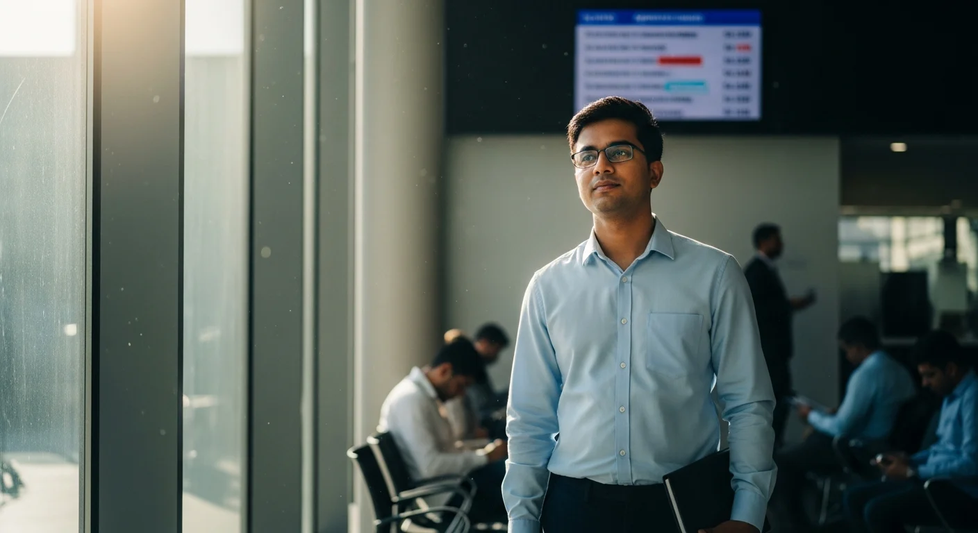 Visa officer checking flight reservation details for dummy ticket verification