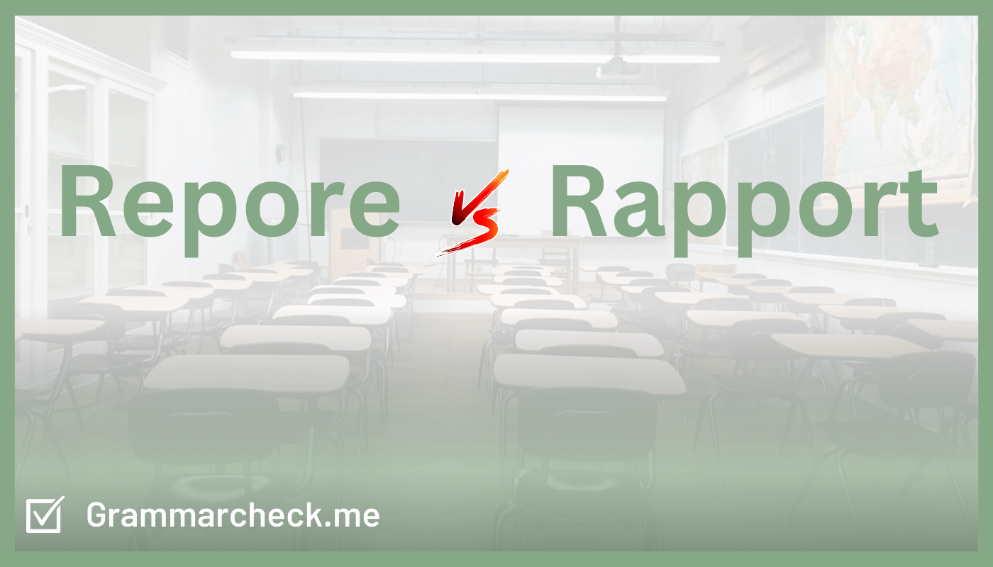 Repore or Rapport