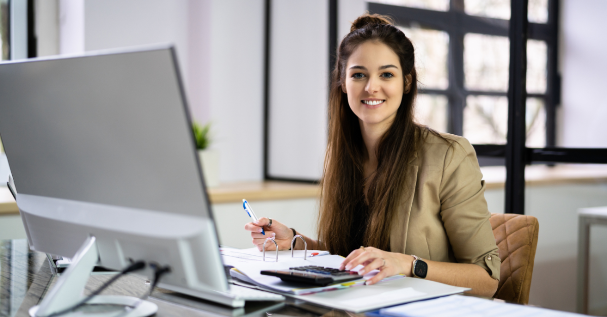 A woman reviewing reports of onlyfans tax accountant
