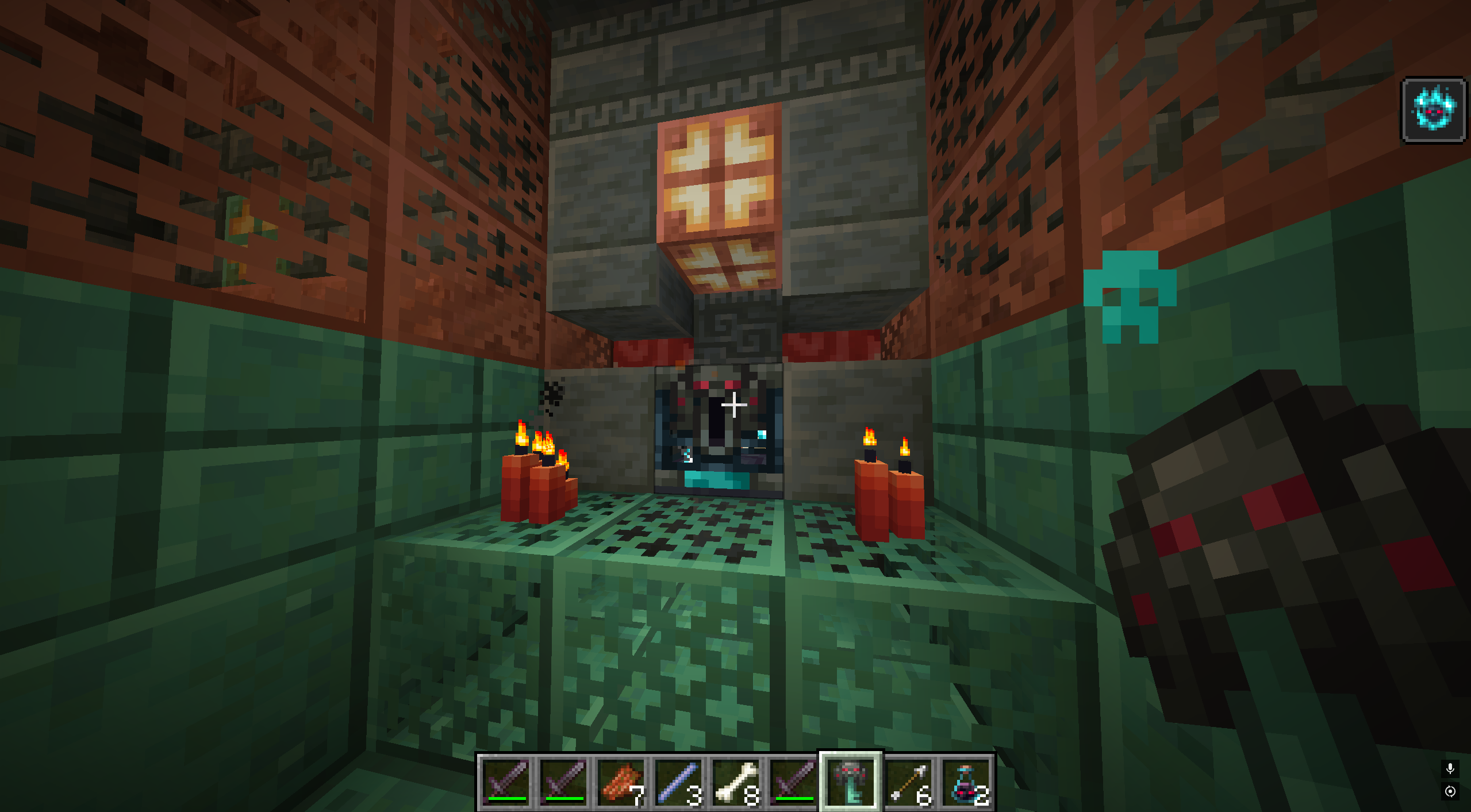 An Ominous Key, Ominous Bottle, and an Ominous Vault in one picture.