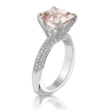 Prabangus žiedas su deimantais - topdiamonds.online
