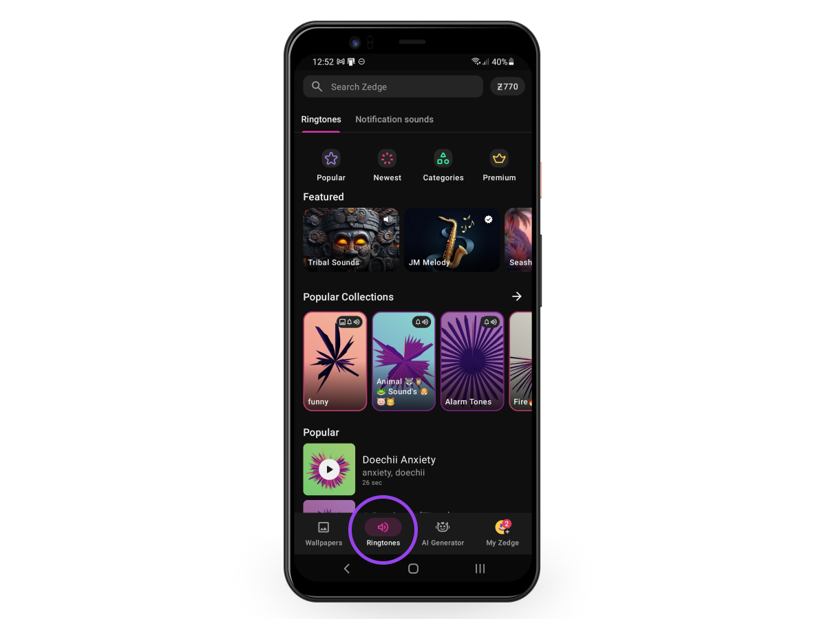 Open the app and tap the menu icon (☰) in the top-left corner