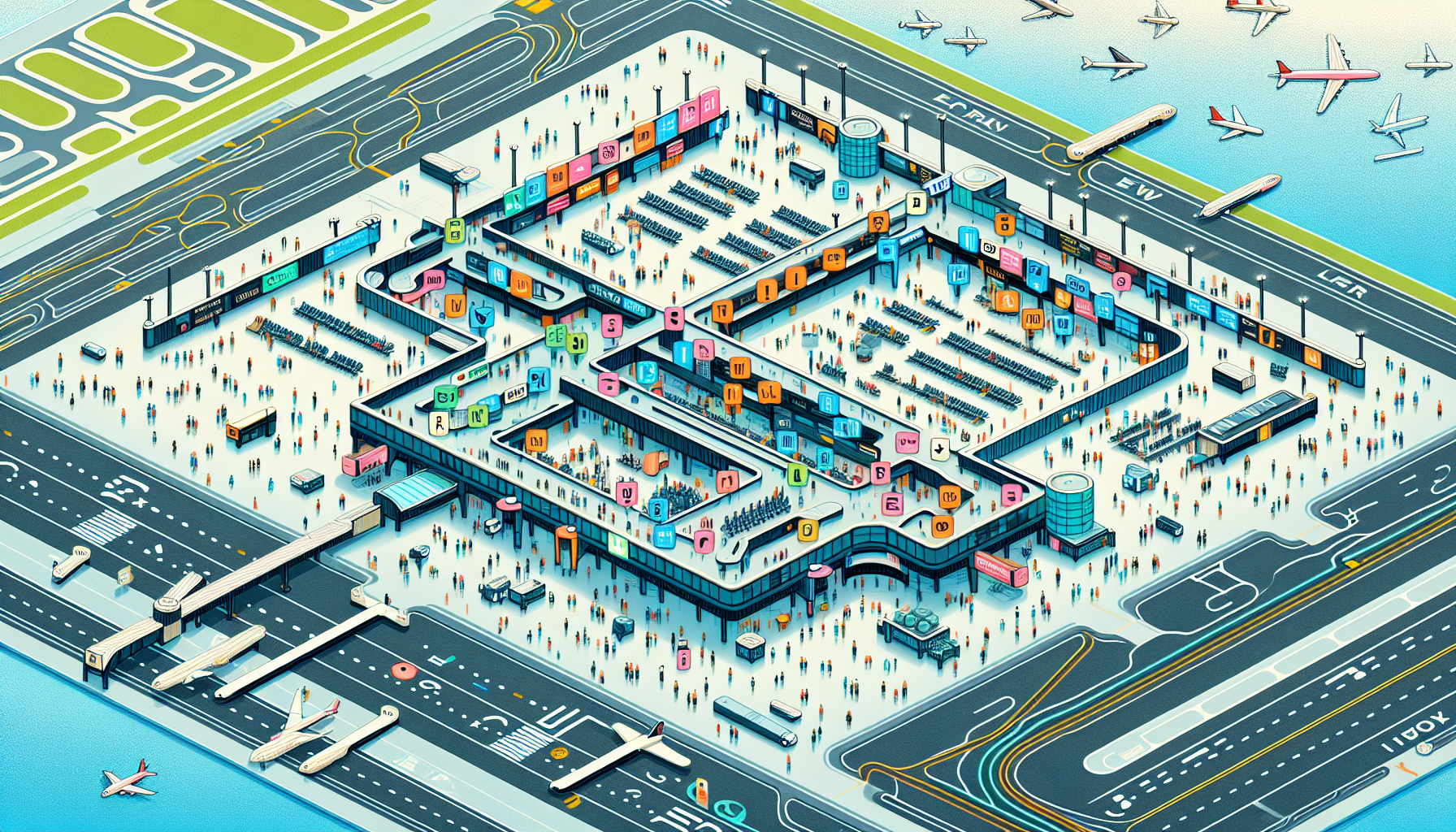 EWR Airport Terminal Map