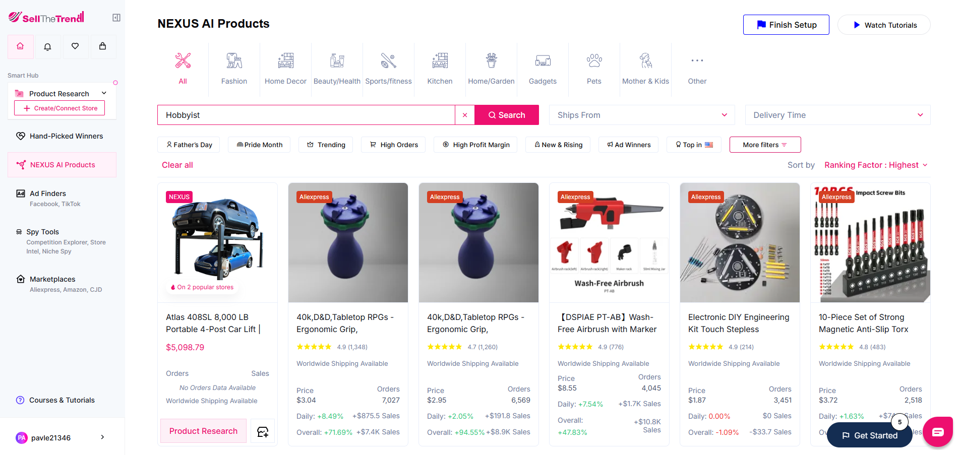 sell the trend hobbyist products