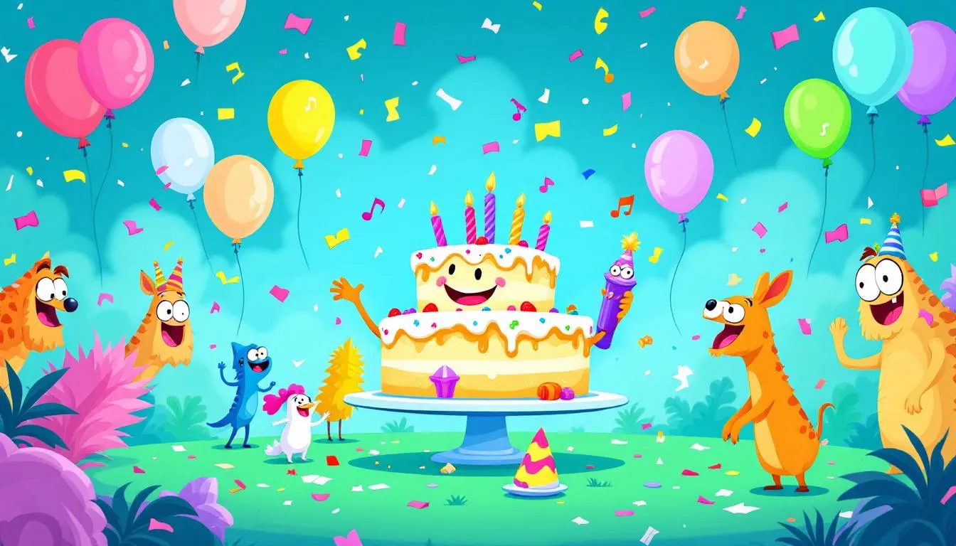 A musical funny birthday ecard playing a cheerful tune.