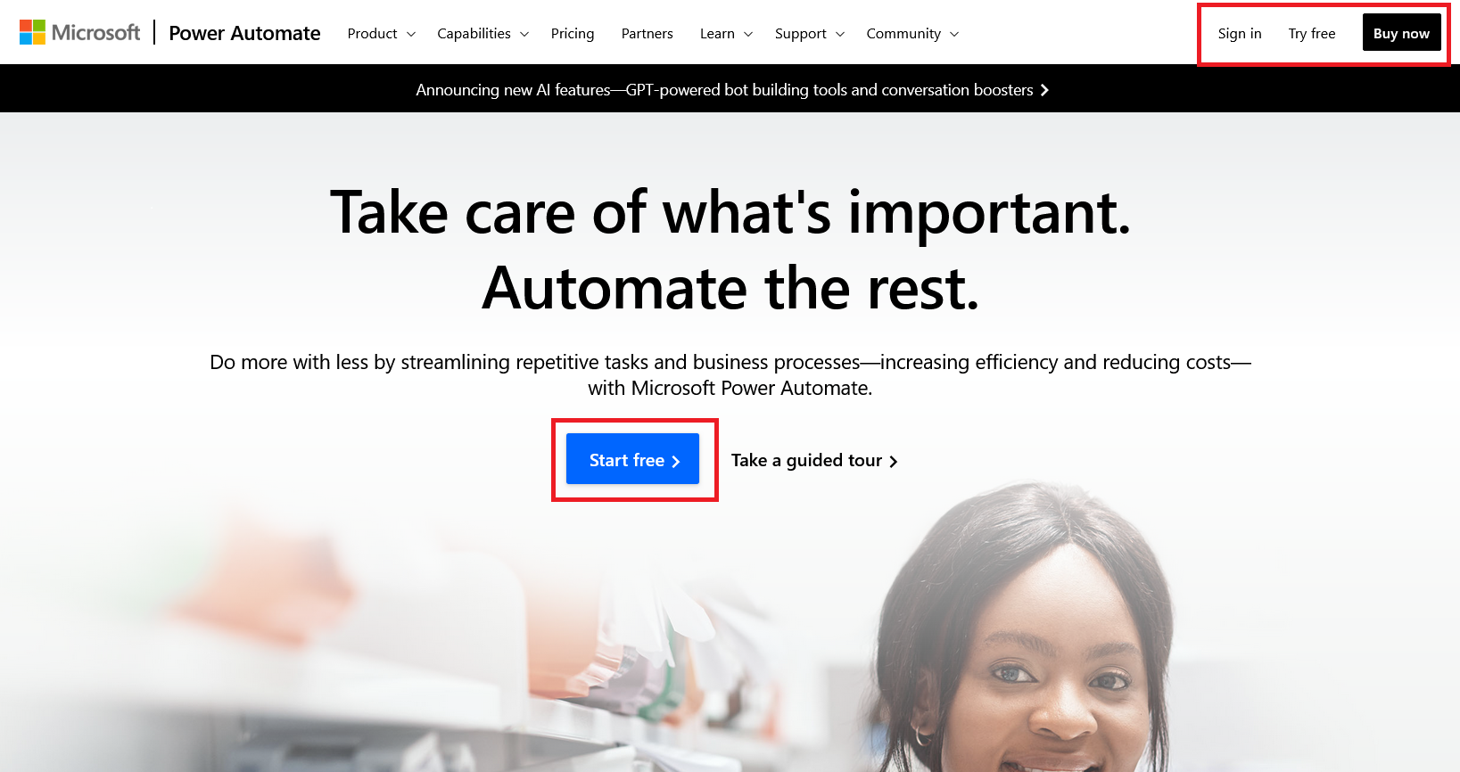 sign in to power automate 