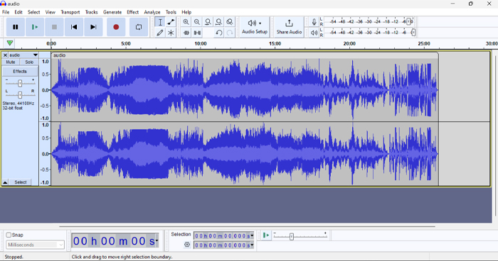 how to cut audio in audacity