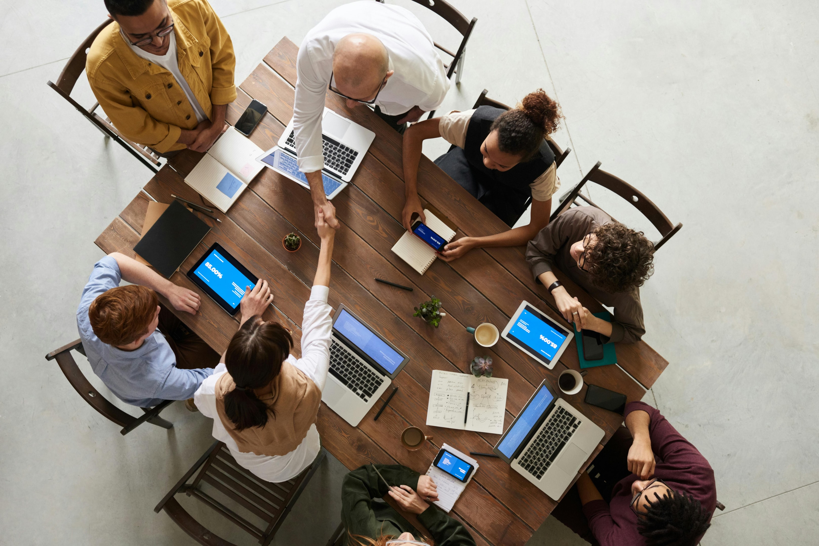 Real estate professionals gather to discuss their local market. 