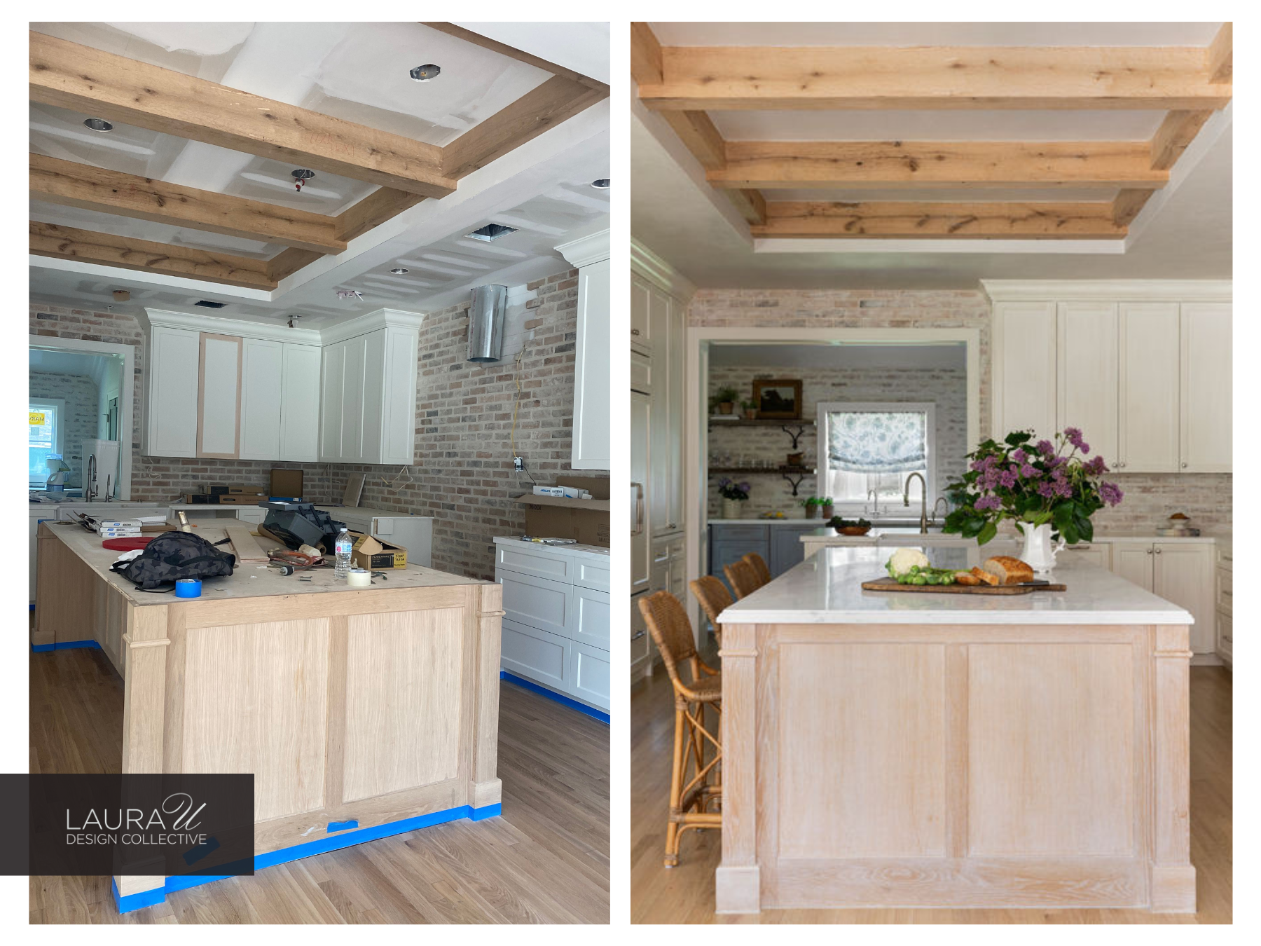 before and after Hedwig Village designer kitchen remodel