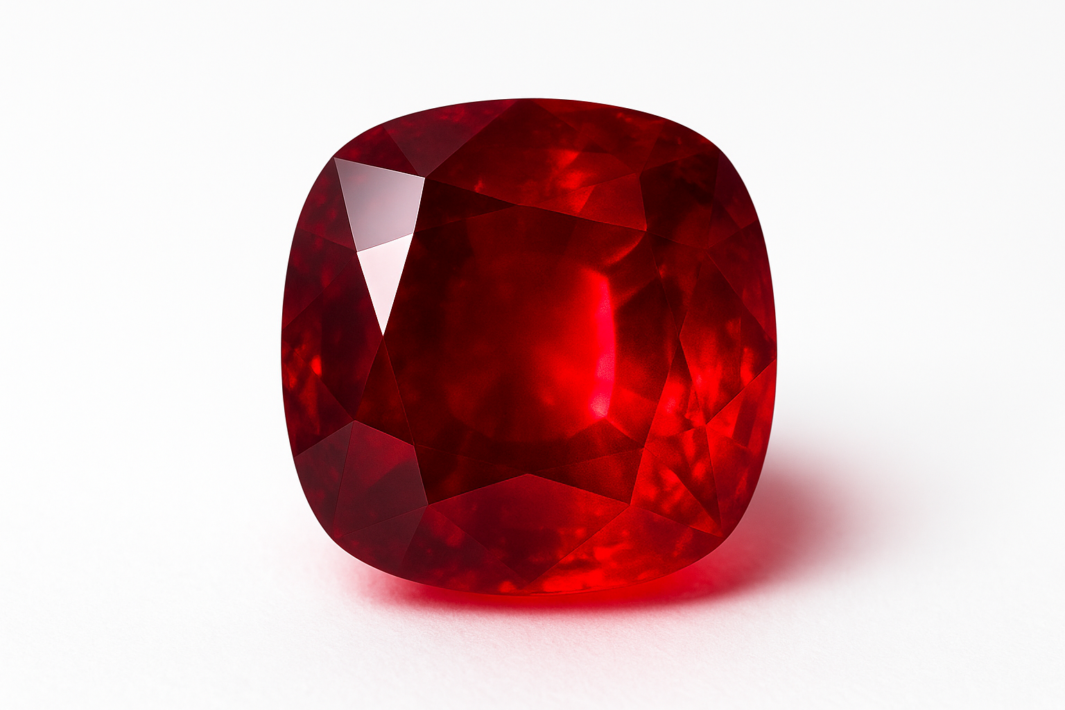 Sužadėtuvių žiedas su rubinu apvalios formos ir deimantais