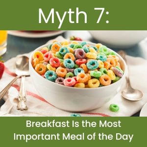 Most people eat cereal, it would be better to eat high fat dairy products