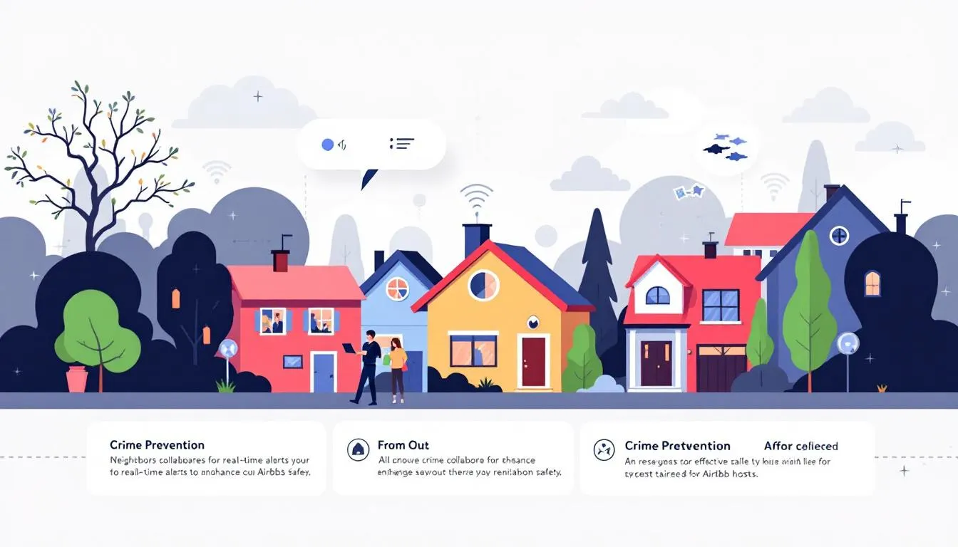 Neighbors collaborating for real-time alerts to enhance community safety.