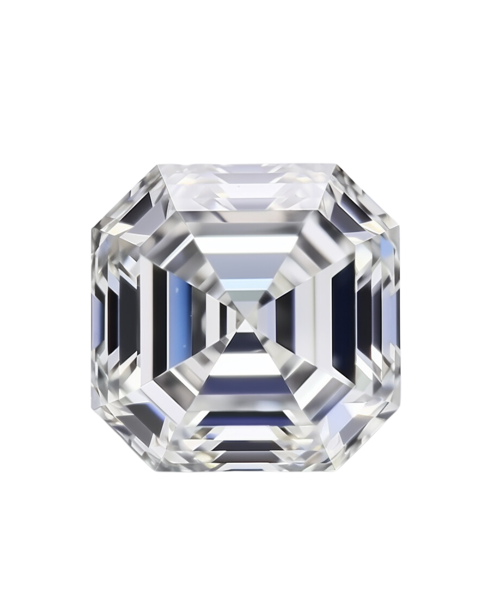 A GOODSTONE 3 carat Asscher cut diamond