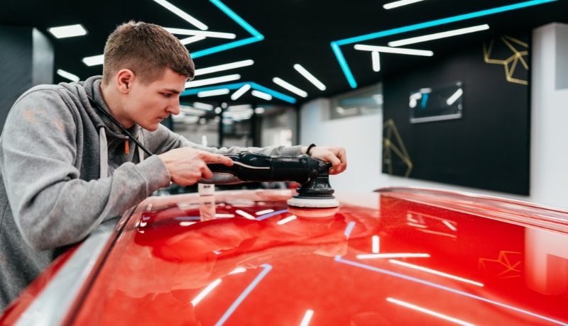 Paint like appearance finish on car