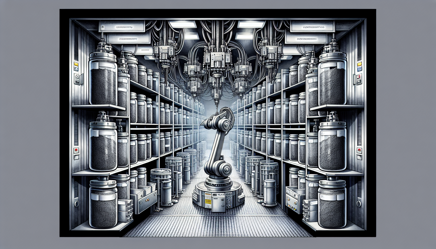 Proper storage of silicon carbide powder in a controlled environment