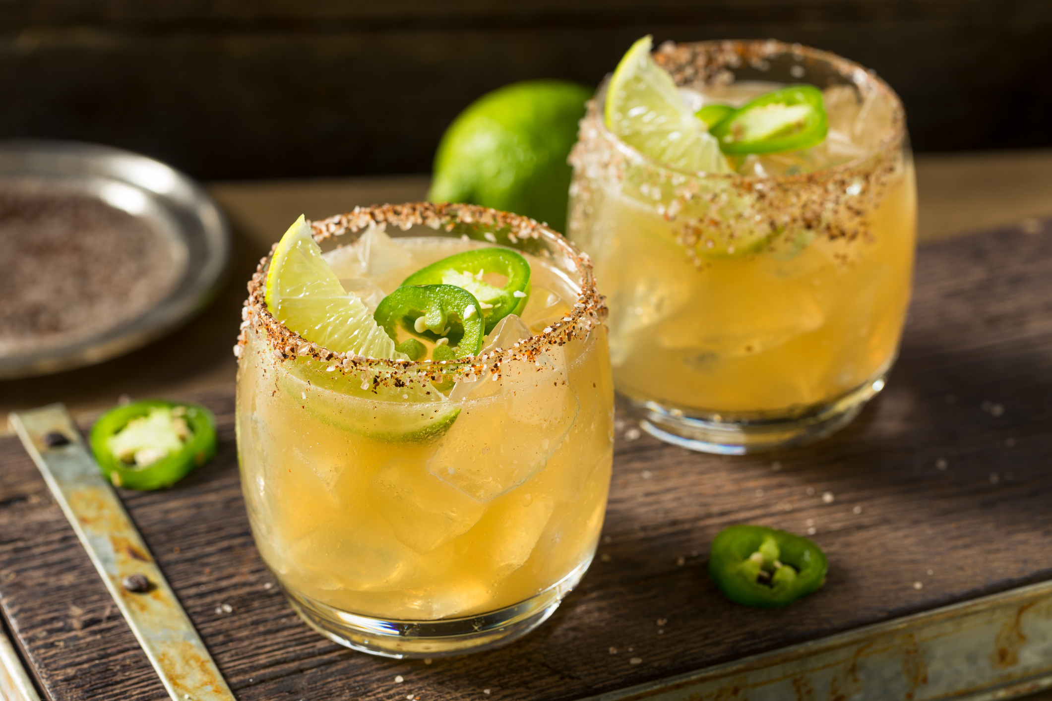 Don Julio tequila, fresh squeezed lime juice