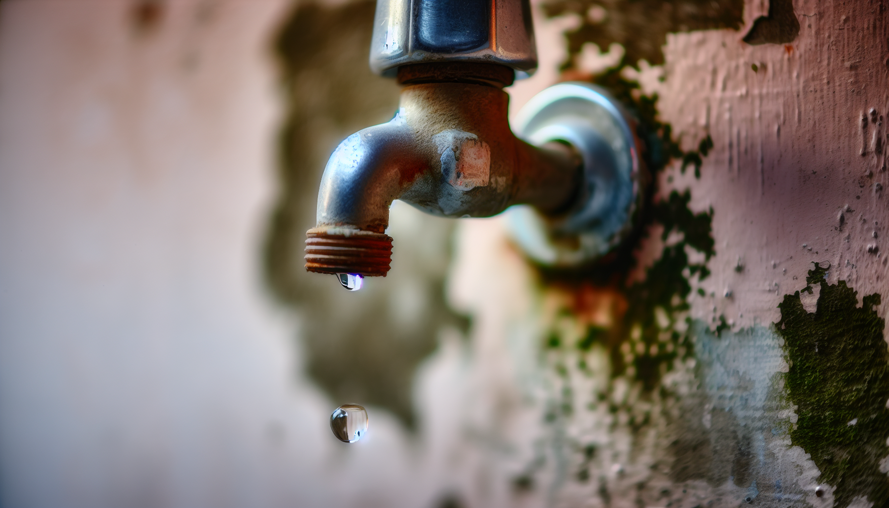 Dripping tap with a worn tap washer